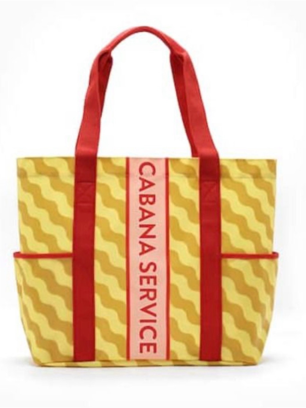 Jonathan Adler Cabana Service Yellow & Red Tote Bag